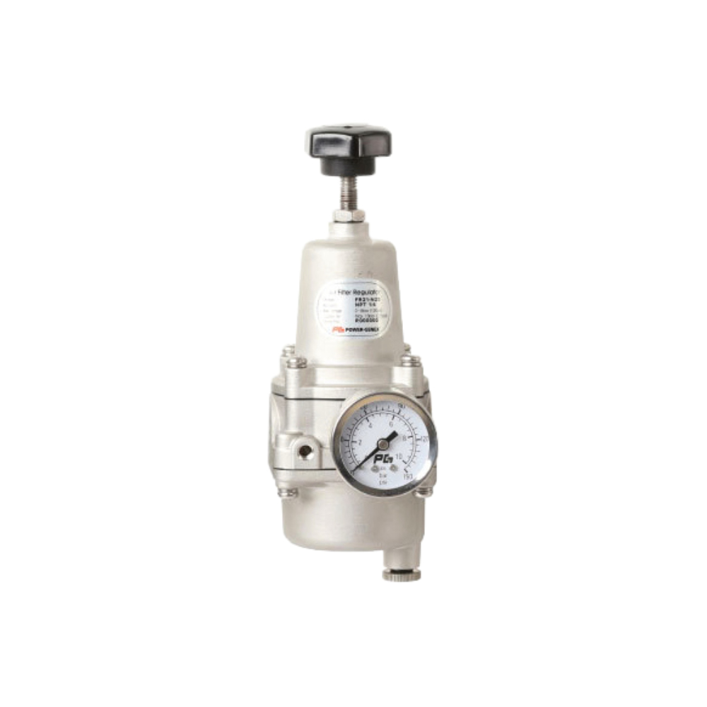 Powergenex Air Filter Regulator 0-8 BAR 1/4"-FR20-N20-M