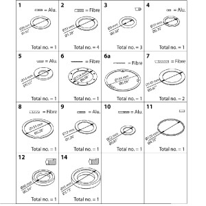 Danfoss Spare part PM/PMLX size 80 Repair kit-027F3156