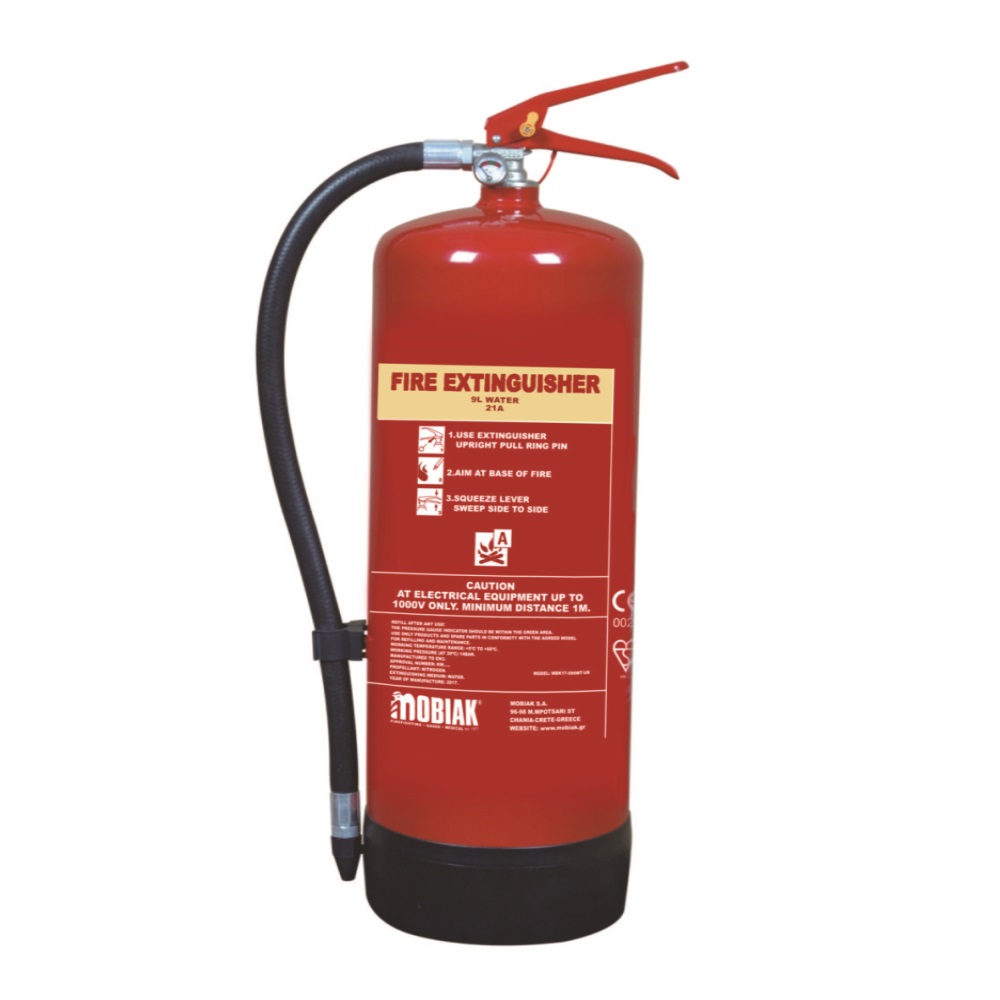 Mobiak Fire Extinguisher 9Lt Water-MBK17-090WT-VR