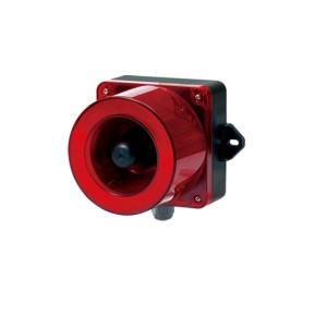 Qlight QWCD35 LED Strobe Signal Light & Electronic Horn-110/220-RED-QWCD35-110/220-RED