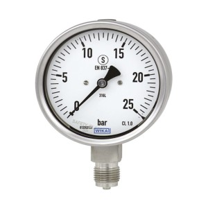 Wika Pressure Gauge 3" 0-70 Bar 1/2" Bottom Connection