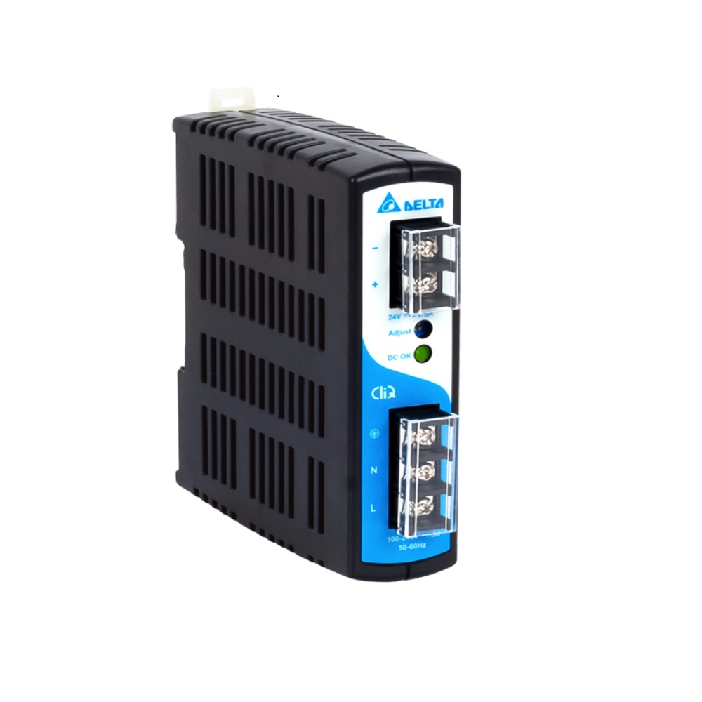Delta DIN Rail Cliq Series Power Supply Unit 2.5 Amps-DRP024V060W1AZ