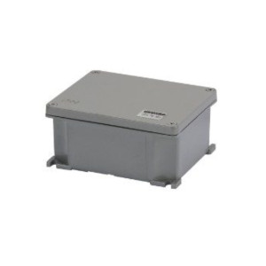 Gewiss Junction Box in Die-Cast Aluminium-Painted-Metallic Grey-178X156X75-GW76264