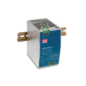Meanwell AC-DC Single output Industrial DIN rail power supply, 24V-NDR-480-24