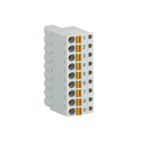 Abb TA565-9 Terminal Block. Spring front, Cable front. 9-pole-1TNE968901R3105