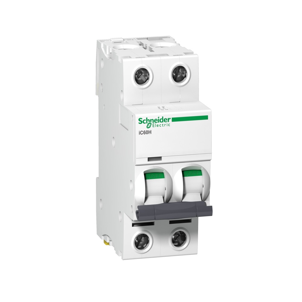 Schneider Acti9 iC60H 2P 16A C Miniature Circuit Breaker-A9F54216