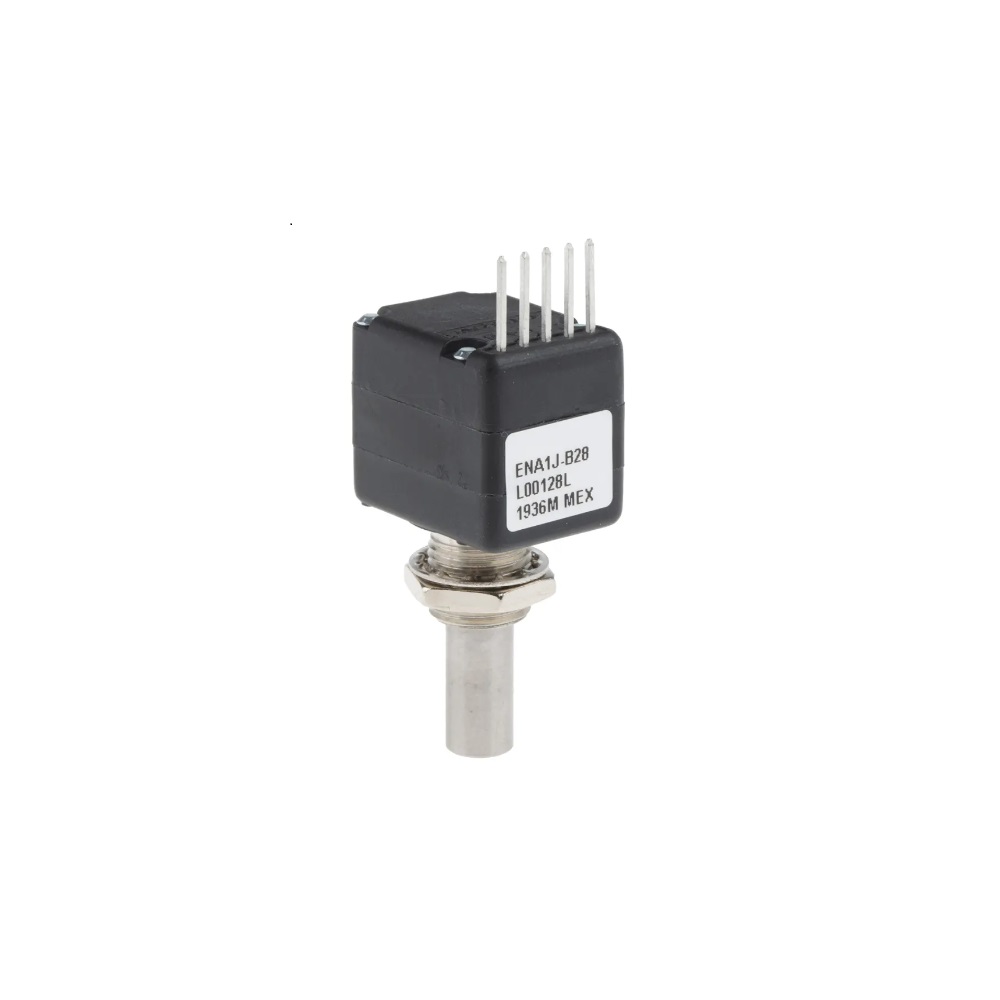 Bourns 5V dc 128 Pulse Optical Encoder with a 6.35 mm Round Shaft, Bracket Mount-ENA1J-B28-L00128L