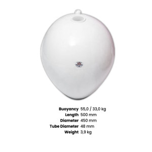 Polyform CC-3 Mooring Buoy - White (43.2x53.3cm)