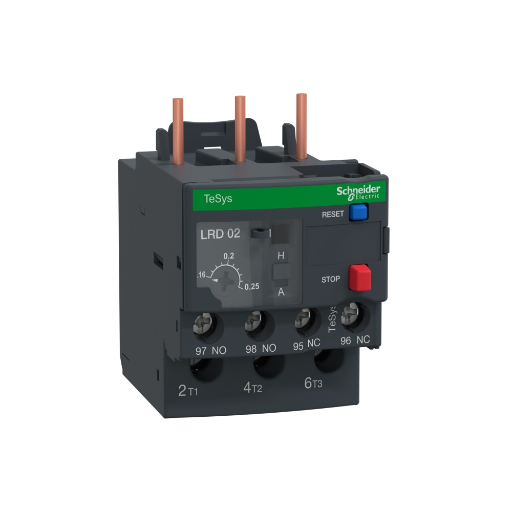 Schneider TeSys LRD Thermal Overload Relays-0.16...0.25 A-class 10A-LRD02